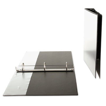 Universal® Economy Round Ring View Binder, 3 Rings, 1.5" Capacity, 11 X 8.5, Black freeshipping - TVN Wholesale